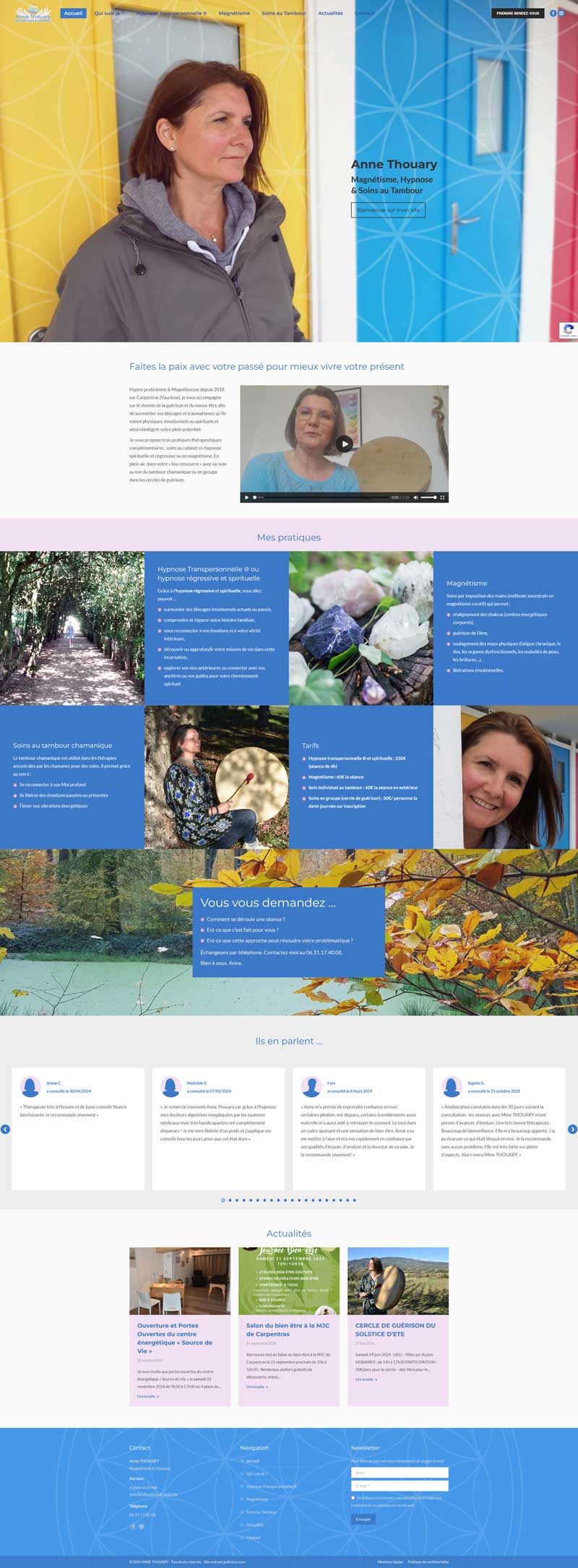 Création site hypnose et magnétisme Vaucluse by Graficjooz