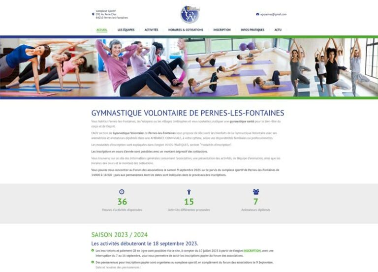 création de site wordpress AGV Pernes par graficjooz