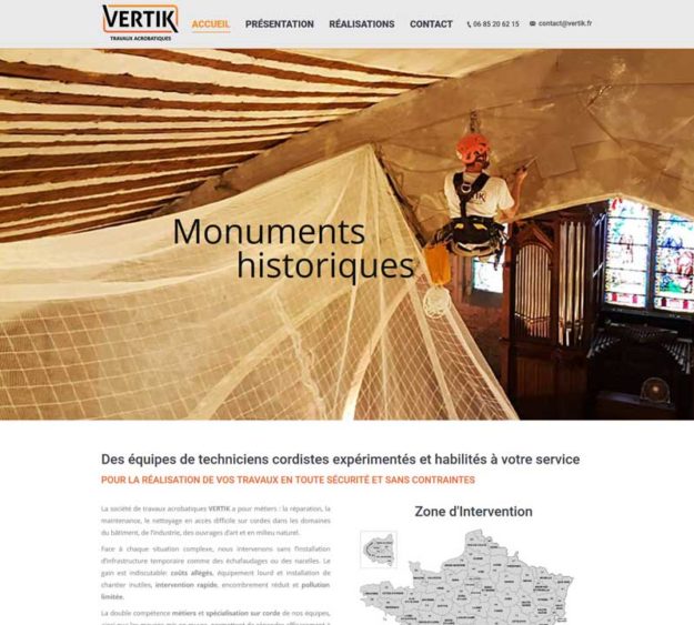 création de site wordpress région paca : vertik par graficjooz