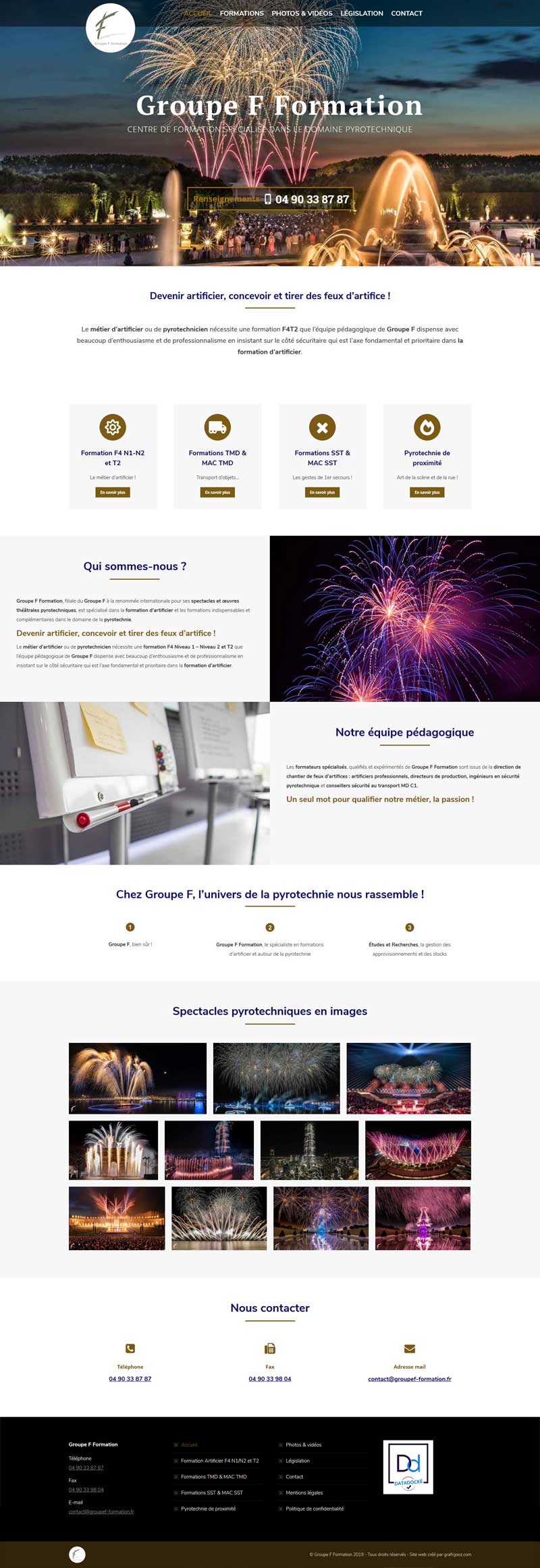 création de site web vaucluse : groupe f formation