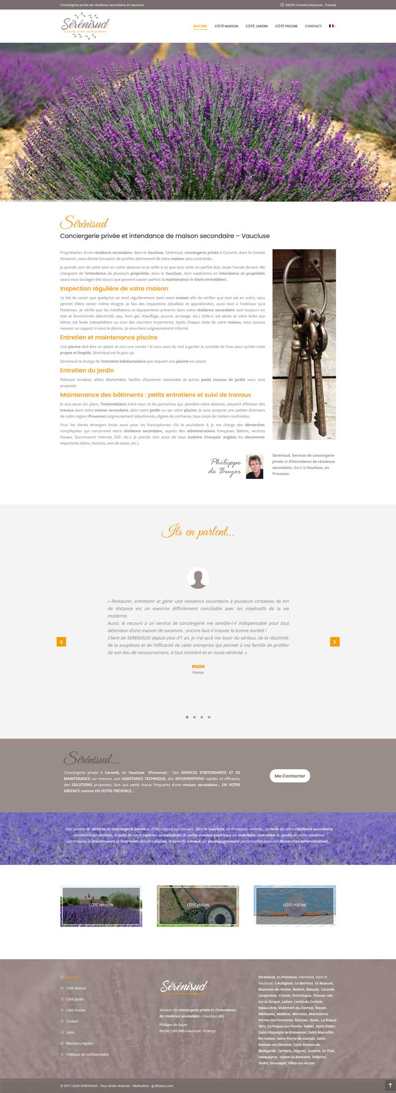 création de site wordpress vitrine provence par graficjooz