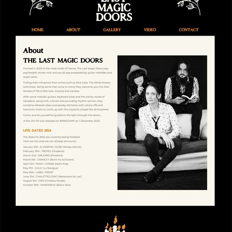 Création site groupe musique pop rock by Graficjooz