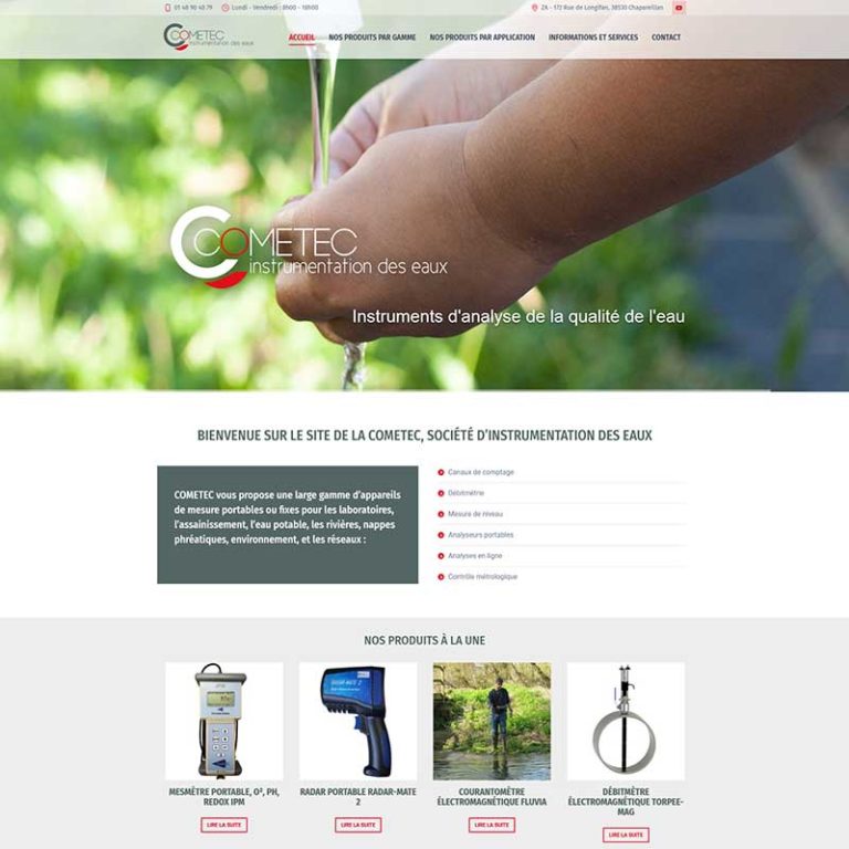 graficjooz création du site web cometec