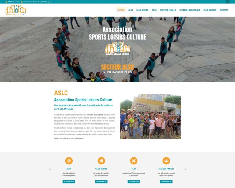 graficjooz création du site web ASLC en vaucluse