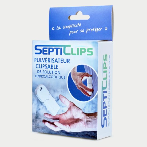 Packaging boite carton Septiclips