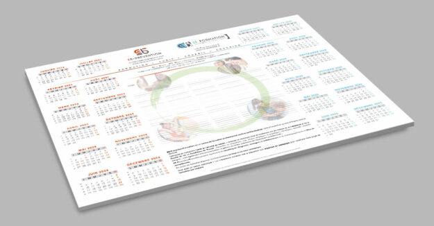 Création de calendrier sous-main by Graficjooz, Graphiste à Carpentras en Vaucluse
