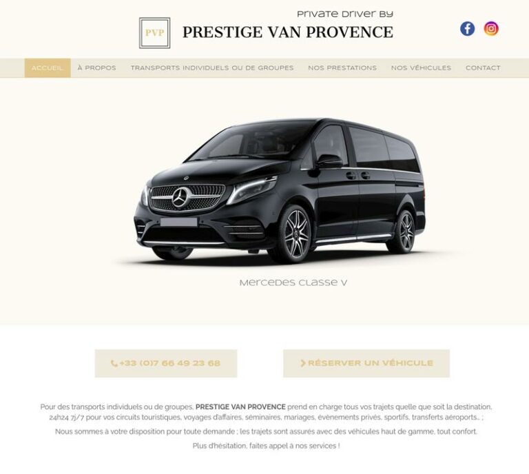 Création site chauffeur haut de gamme by Graficjooz