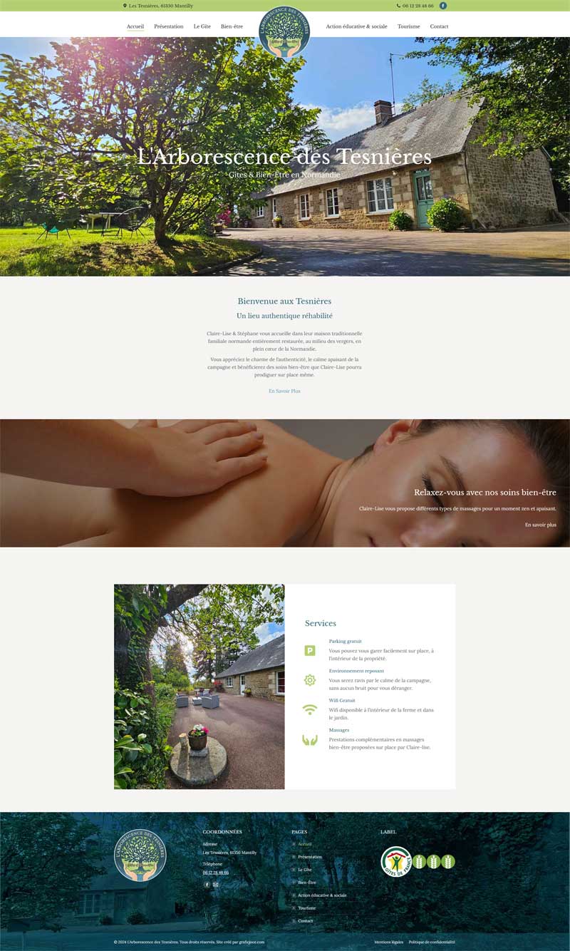 création de site Normandie by graficjooz