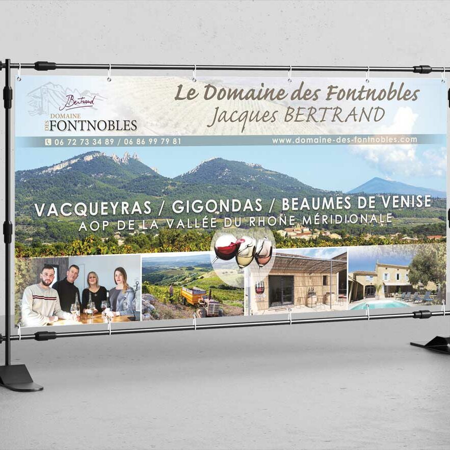Création Banderole Carpentras Vaucluse by Graficjooz