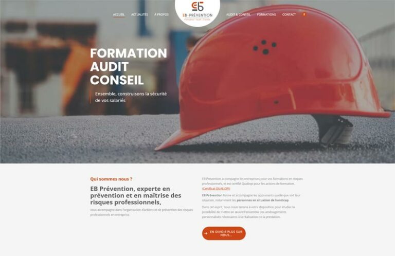 Création site prévention des risques professionnels by Graficjooz