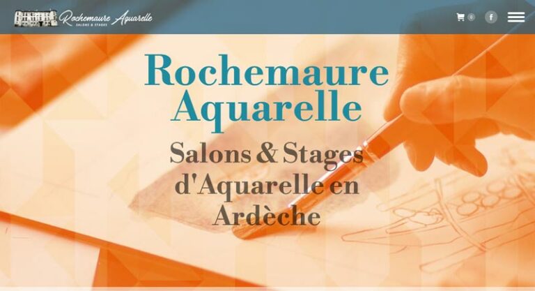 Création Site Association Rochemaure Aquarelle by Graficjooz