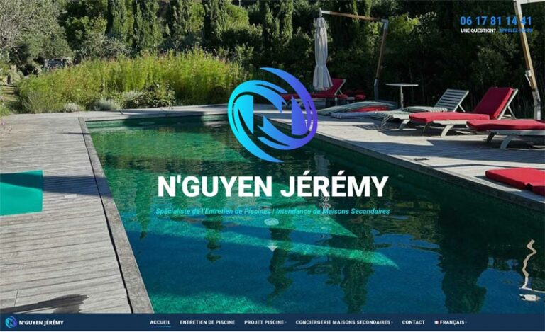 Création Site Entretien Piscine Provence by Graficjooz