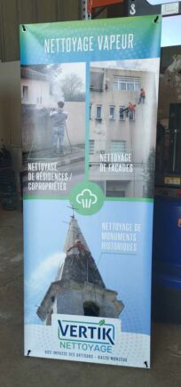 réalisation de X-Banner by graficjooz graphiste à Carpentras Vaucluse