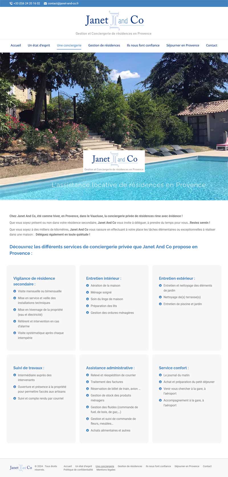 Refonte de site internet WordPress en Vaucluse by Graficjooz Webdesigner