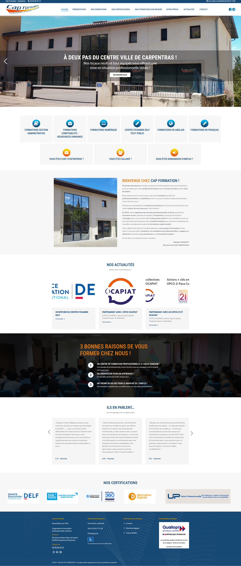 Refonte de site internet WordPress en Provence by Graficjooz
