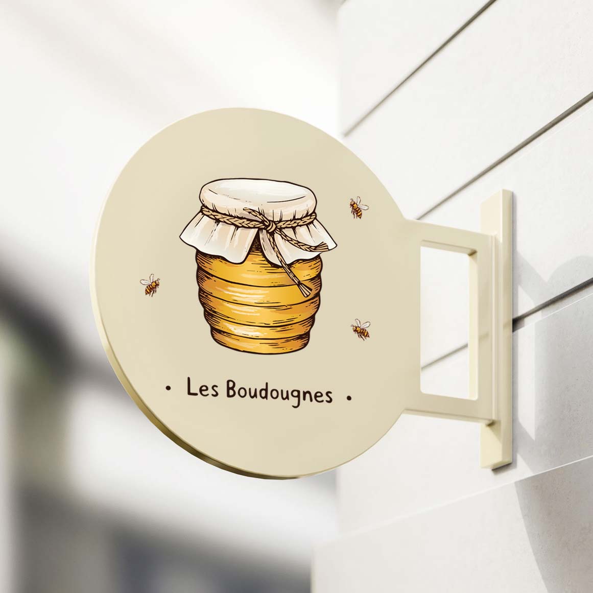 Création logo Apiculteur Les Boudougnes Lubéron